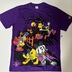 Disney Park Vacation Member Halloween Embroidered T-Shirt New Size M